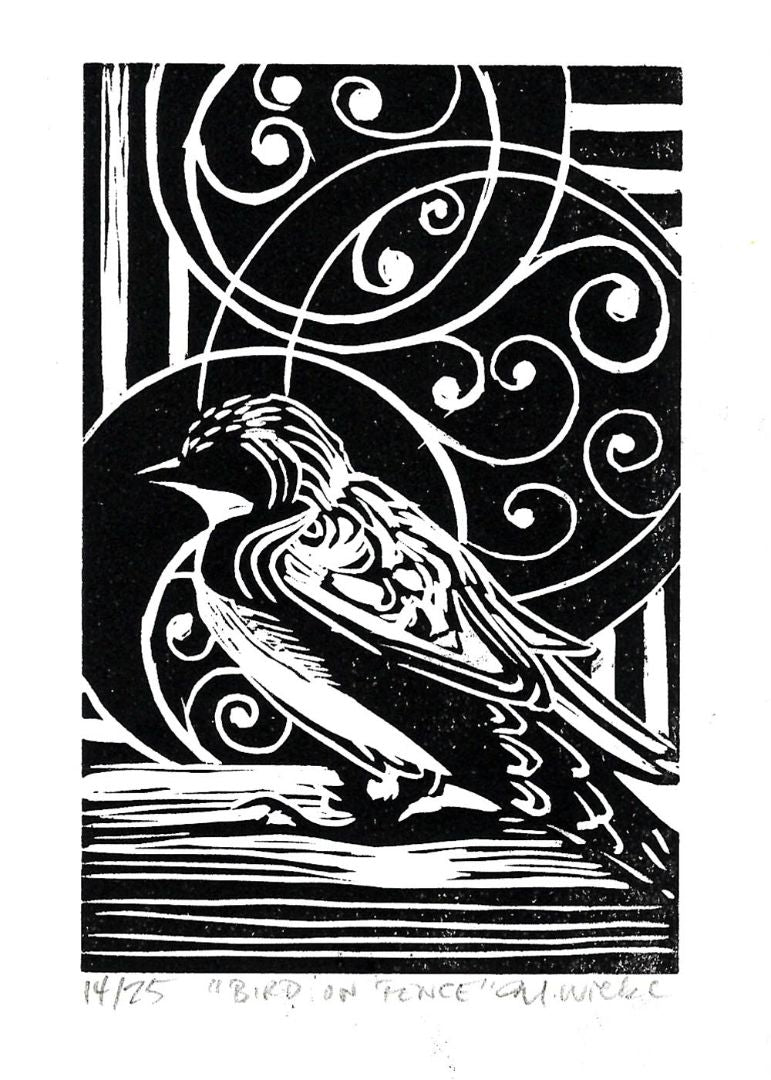 Michelle Wiebe - Bird on Fence