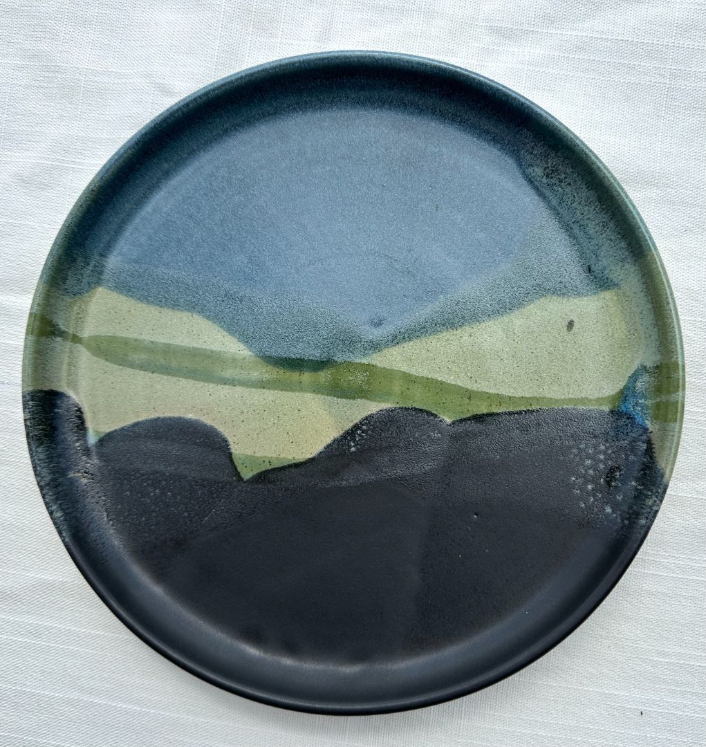 Elan Muir - Plate Medium Landscape Black/Slate Blue