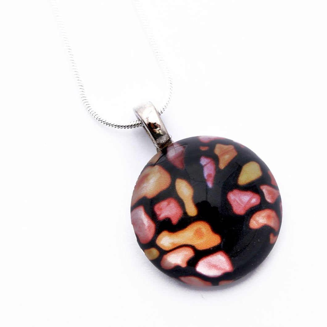 Kathy Lycka - Necklace Circle Autumn Tree