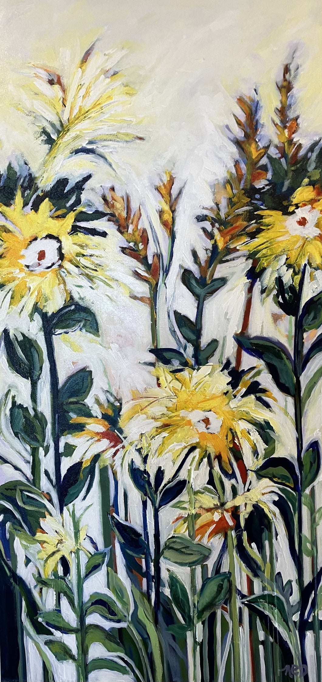 Norma Barsness - Sunflowers in the Garden