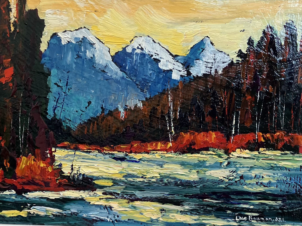 Lois Bauman - Canmore's Three Sisters