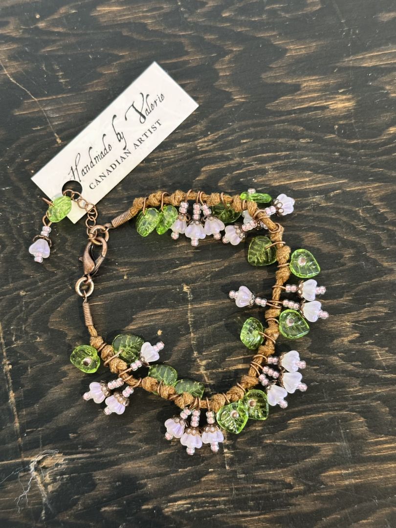 Valerie Unruh - Bells Bracelets BB 1LTPK with green