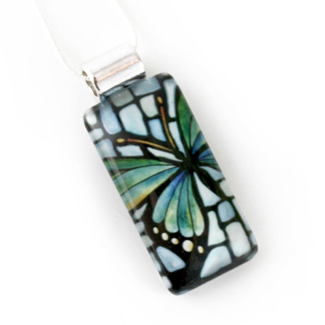 Kathy Lycka - Necklace Rectangle Butterfly