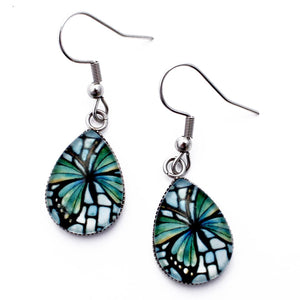 Kathy Lycka - Earrings Teardrop Butterfly