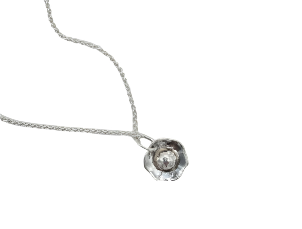 Cherry Deacon - CDP26 Silver Flower Pendant