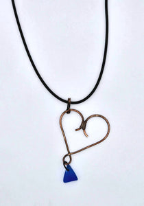 Sheila Fendall - Copper Heart Necklace