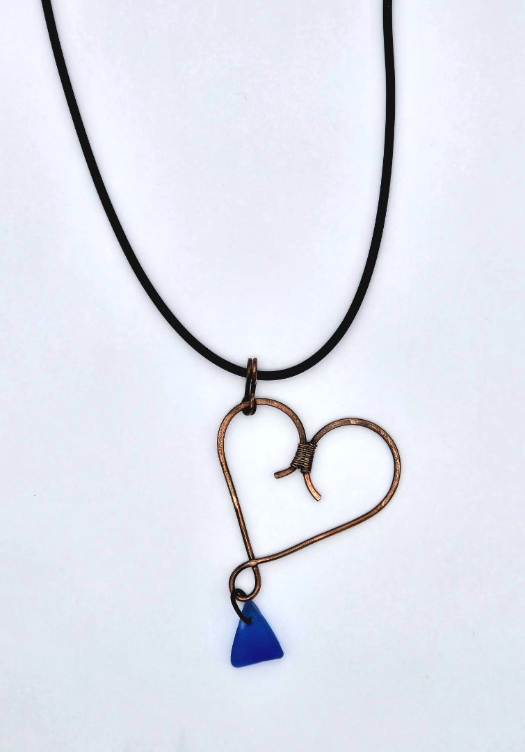 Sheila Fendall - Copper Heart Necklace