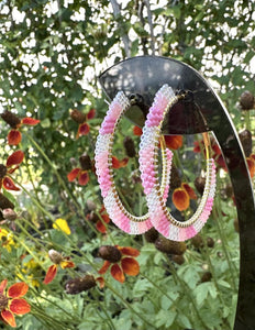 Karen Risbey - Pink & White Hoops METK28