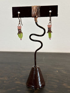 Valerie Unruh - Leaf Earring with Crystal LE/c 1OPK