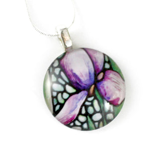 Kathy Lycka - Necklace Circle Light Purple Iris