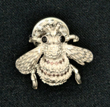 Load image into Gallery viewer, Shelley McAneeley - Pin Bee with Sapphire and Black Diamond

