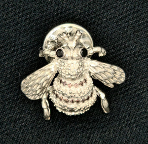 Shelley McAneeley - Pin Bee with Sapphire and Black Diamond