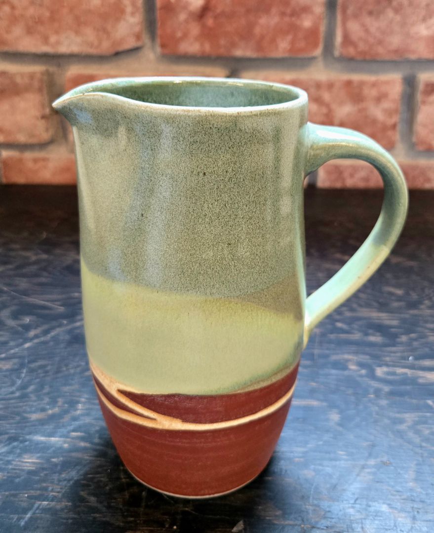 Elan Muir - Forest Green Red Jug