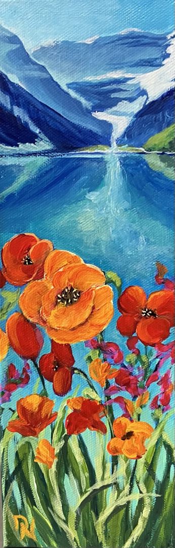 Deb Nicolaisen - Lake Louise Poppies,  4x12