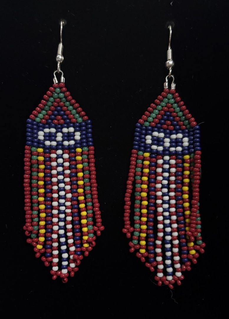 Karen Risbey - Metis Sash Fringe Earrings
