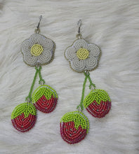 Load image into Gallery viewer, Jamie Rozema-Stinson (Ikkinaanskakii) - Summer Berries Earrings
