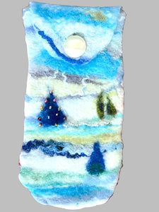 Kathryn Sherman - Glasses Pouch Winter Blue