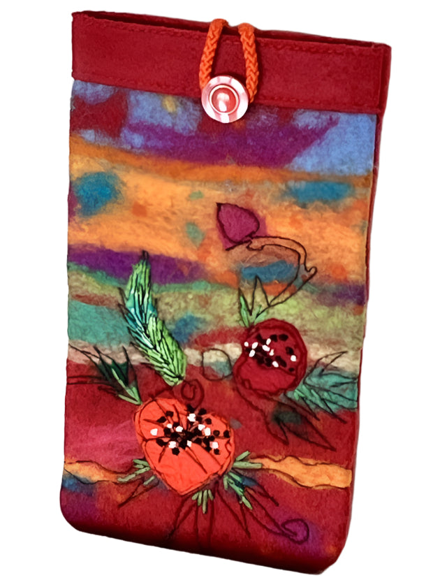Kathryn Sherman - Phone Case Red, Red Flower