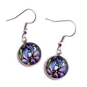 Kathy Lycka - Earrings Circle Single Iris