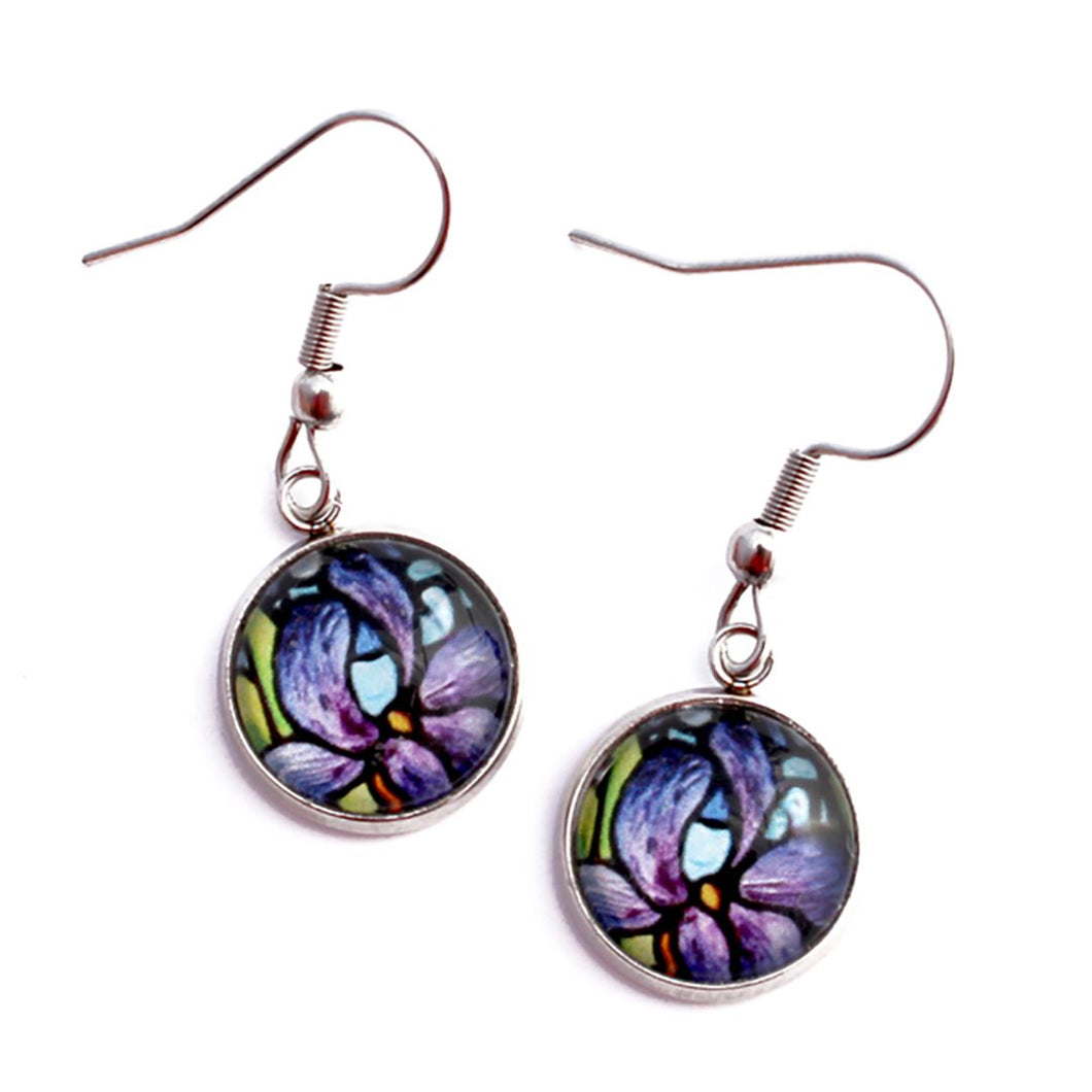 Kathy Lycka - Earrings Circle Single Iris
