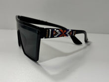 Load image into Gallery viewer, Summer Supernant - Purple, Orange, and White Beaded Sunglasses
