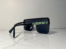 Load image into Gallery viewer, Summer Supernant - Green, White, Pink, and Black Beaded Sunglasses
