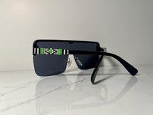 Load image into Gallery viewer, Summer Supernant - Green, White, Pink, and Black Beaded Sunglasses
