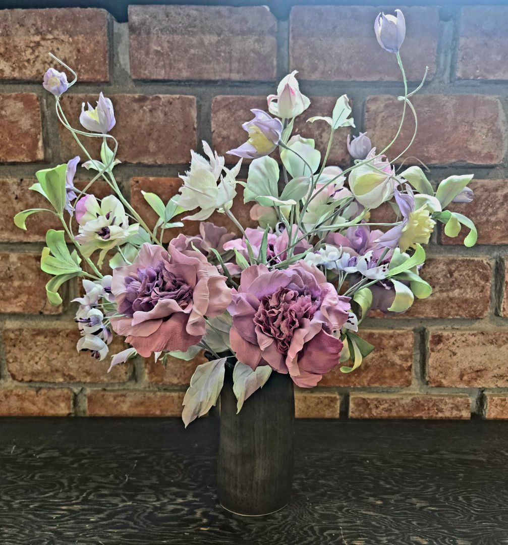 Svetlana Kandelaki - Bouquet Purple, Textile
