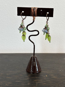 Valerie Unruh - Two Leaf Earrings TLE 1LTBL