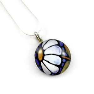 Kathy Lycka - Necklace Circle White Daisy