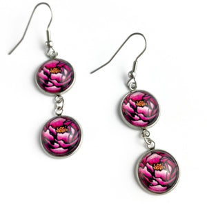 Kathy Lycka - Glass Earrings Double