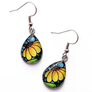 Kathy Lycka - Glass Earrings Teardrop