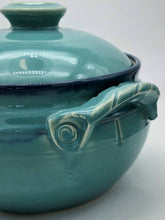 Load image into Gallery viewer, Barbara Howe - Turquoise Casserole Dish
