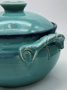 Barbara Howe - Turquoise Casserole Dish